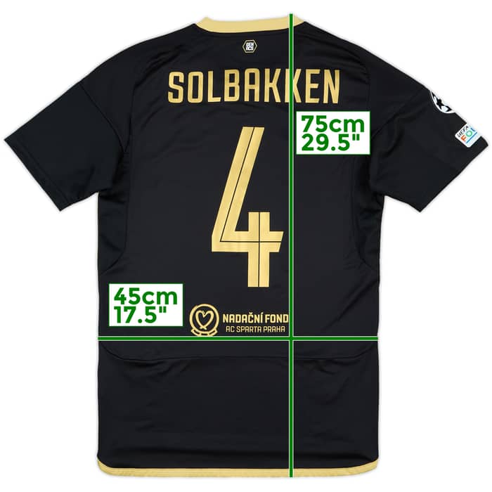 2024-25 Sparta Prague Match Issue Champions League Third Shirt Solbakken #4