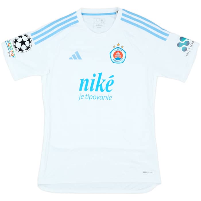 2024-25 Slovan Bratislava Match Issue Champions League Away Shirt Gajdos #26