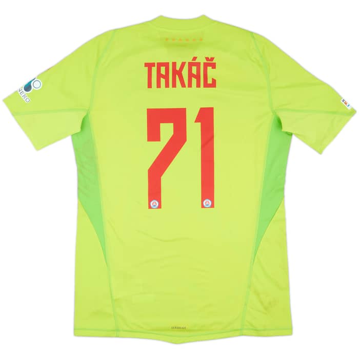 2024-25 Slovan Bratislava Match Worn Champions League GK Shirt Takac #71