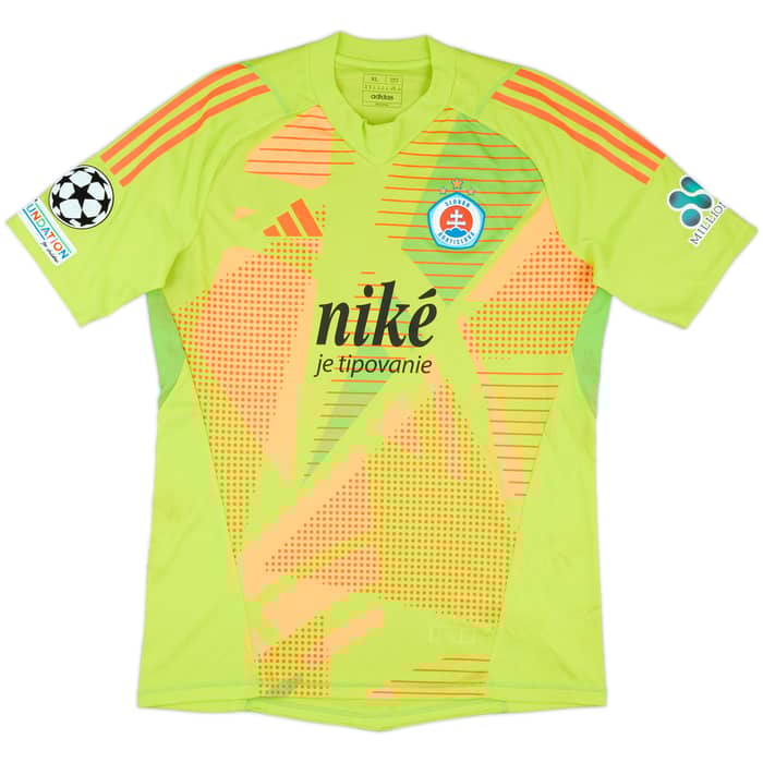 2024-25 Slovan Bratislava Match Worn Champions League GK Shirt Takac #71