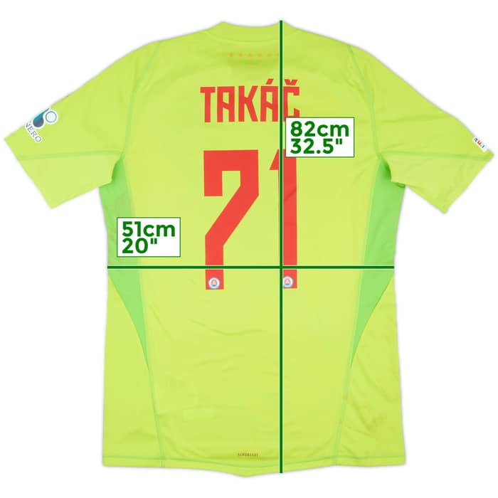 2024-25 Slovan Bratislava Match Worn Champions League GK Shirt Takac #71