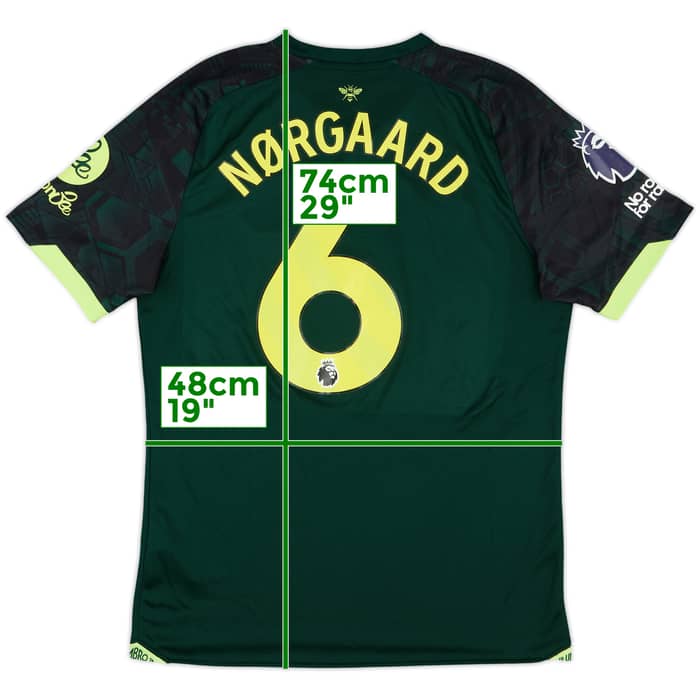 2024-25 Brentford Match Issue Third Shirt Norgaard #6