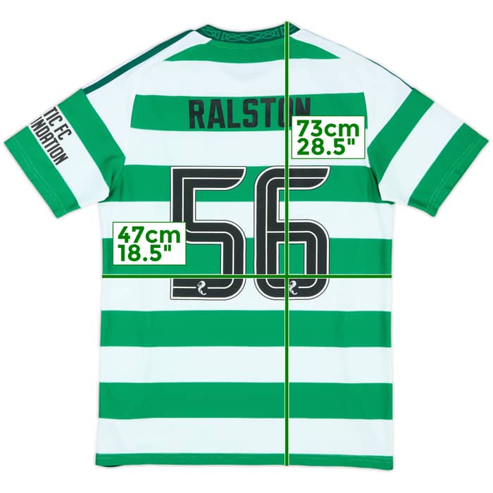 2024-25 Celtic Match Issue Home Shirt Ralston #56
