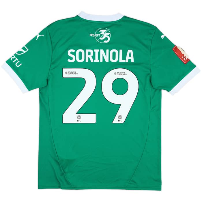2024-25 Plymouth Match Issue FA Cup Home Shirt Sorinola #29