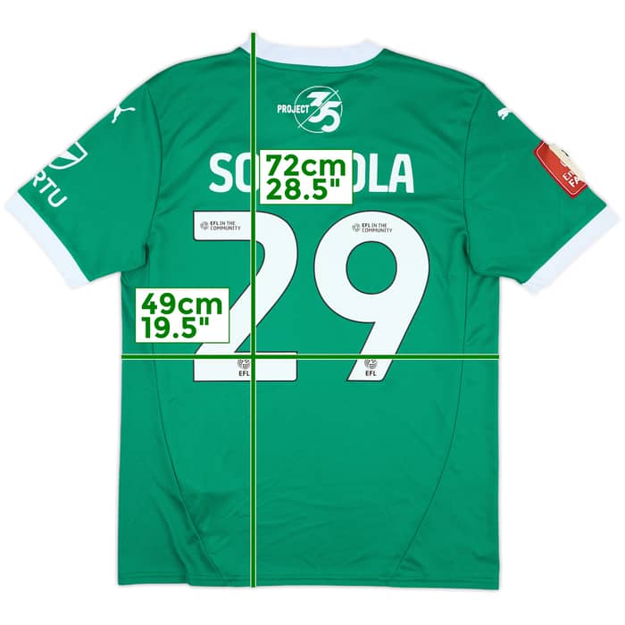 2024-25 Plymouth Match Issue FA Cup Home Shirt Sorinola #29