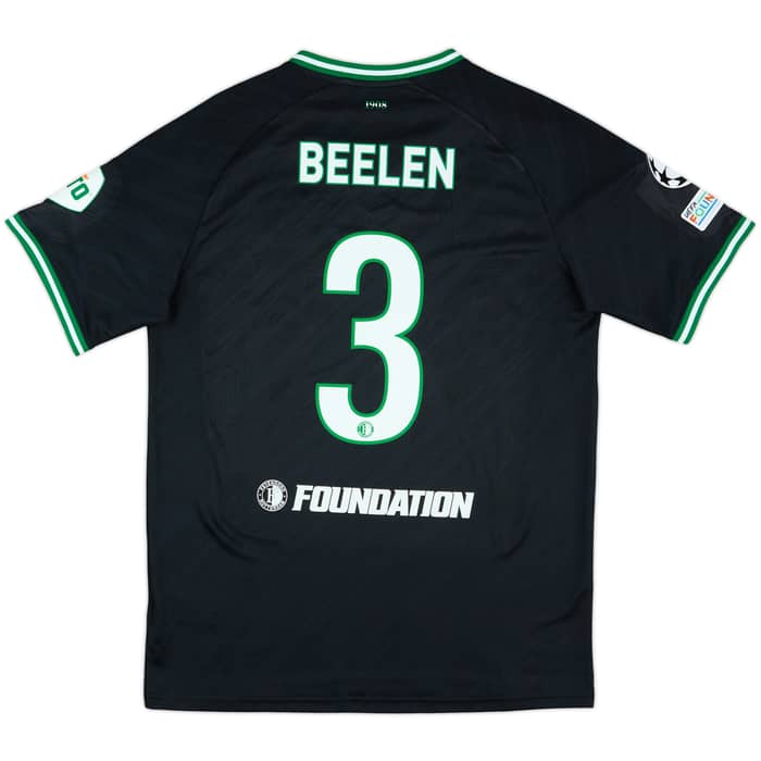 2024-25 Feyenoord Match Issue Champions League Away Shirt Beelen #3