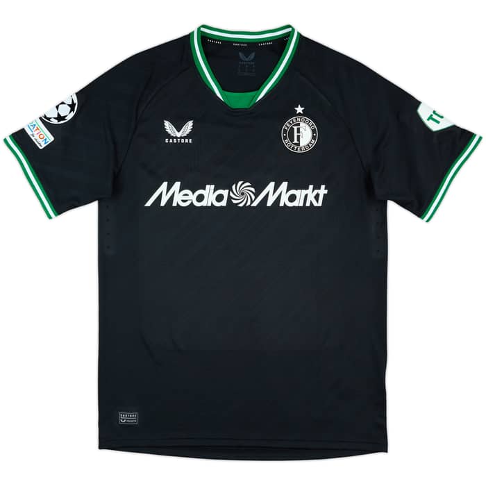 2024-25 Feyenoord Match Issue Champions League Away Shirt Gimenez #29