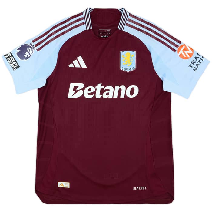 2024-25 Aston Villa Match Issue Home Shirt Barkley #6