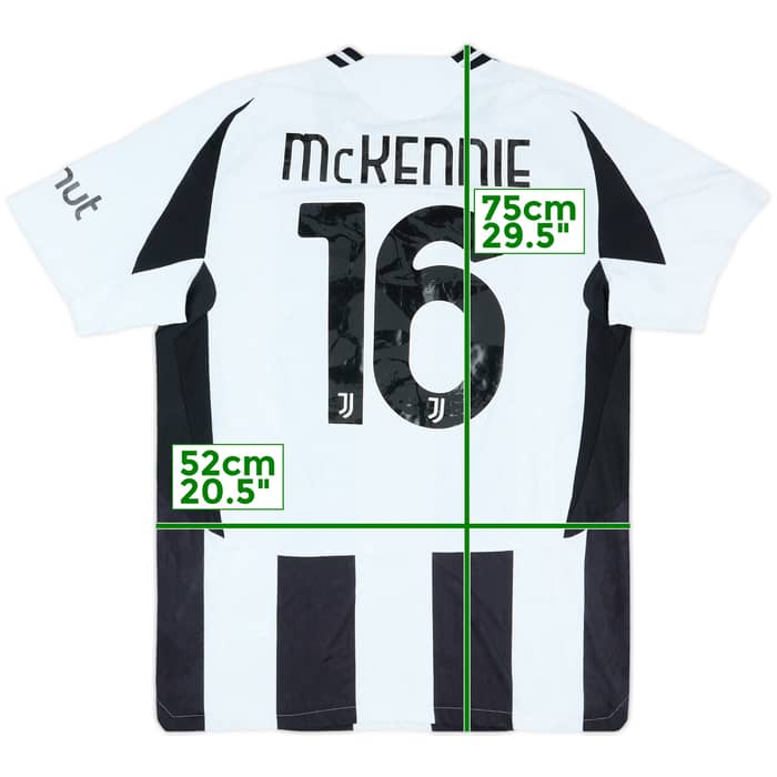 2024-25 Juventus Match Issue Home Shirt McKennie #16