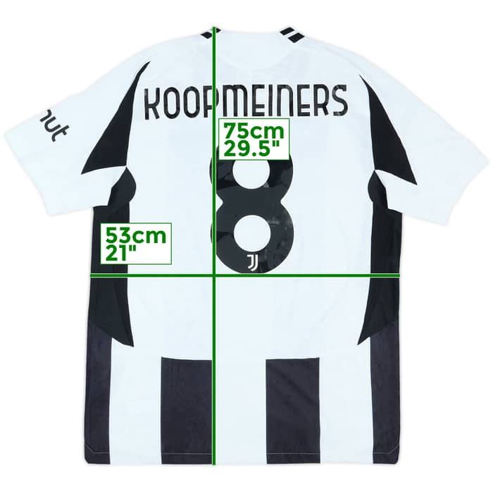 2024-25 Juventus Authentic Champions League Home Shirt Koopmeiners #8 (L)