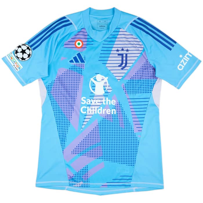 2024-25 Juventus Match Worn Champions League GK Shirt Di Gregorio #29