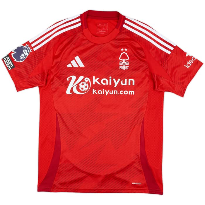 2024-25 Nottingham Forest Match Issue Home Shirt Elanga #21