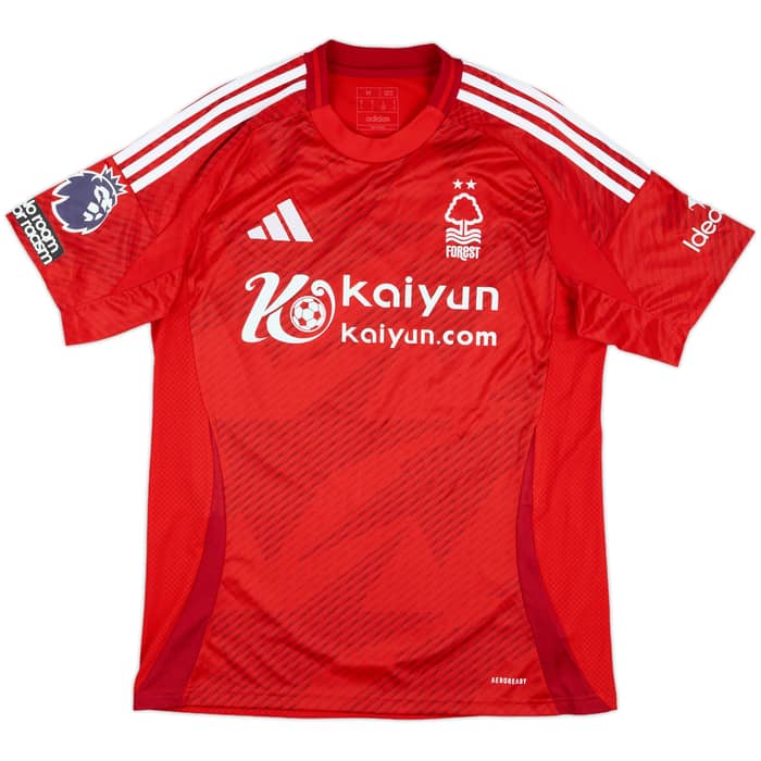 2024-25 Nottingham Forest Match Issue Home Shirt Hudson-Odoi #14