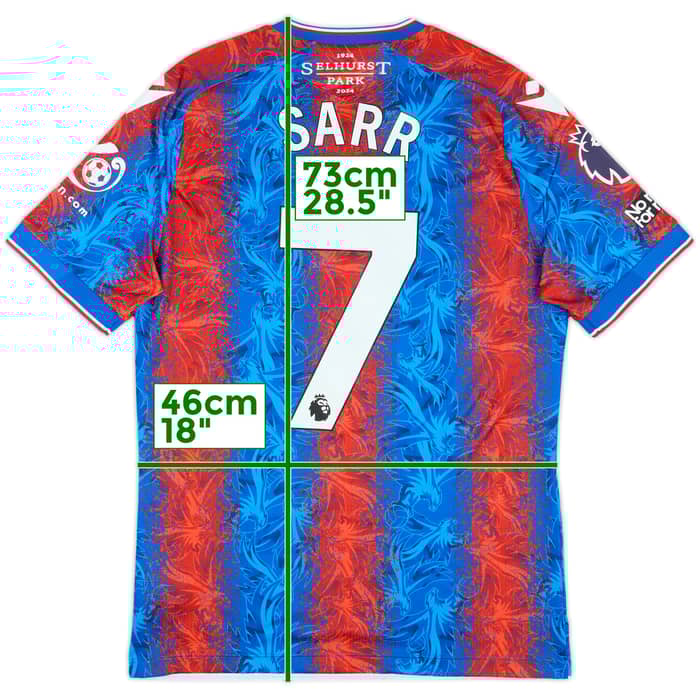 2024-25 Crystal Palace Match Issue Home Shirt Sarr #7