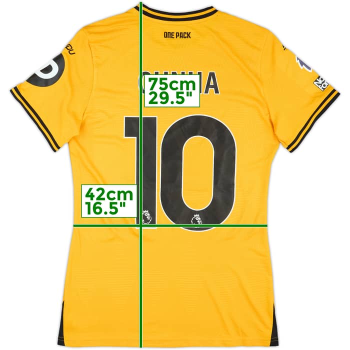2024-25 Wolves Match Issue Home Shirt Cunha #10