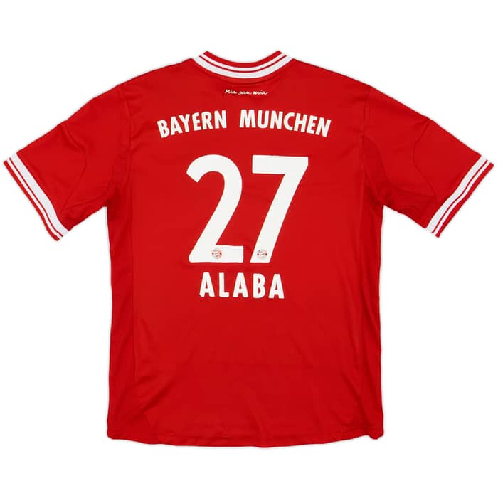 2013-14 Bayern Munich Home Shirt Alaba #27 - 5/10 - (M.Boys)