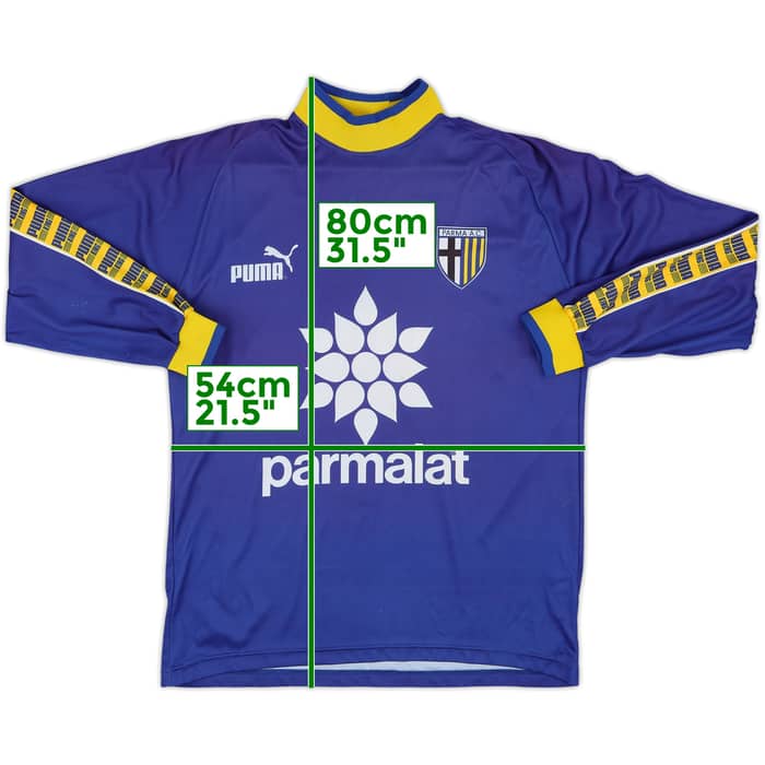 1995-96 Parma Puma L/S Shirt #4 - 8/10 - (M)
