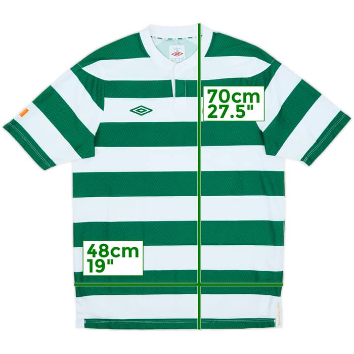 2012-13 Shamrock Rovers Home Shirt - 10/10 - (XL.Boys)