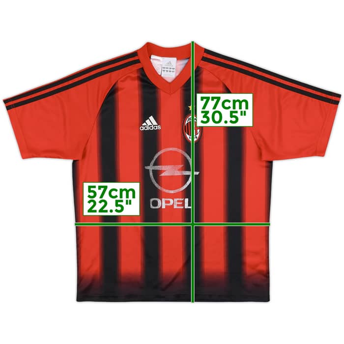 2004-05 AC Milan Home Shirt - 4/10 - (L.Boys)