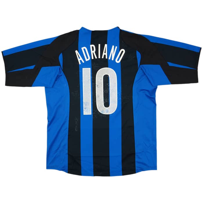 2005-06 Inter Milan Home Shirt Adriano #10 - 4/10 - (XL)