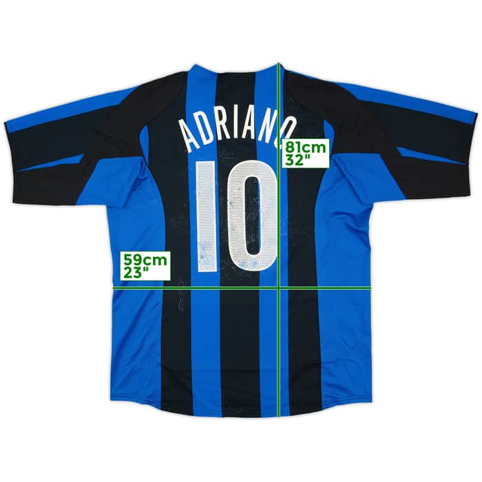 2005-06 Inter Milan Home Shirt Adriano #10 - 4/10 - (XL)