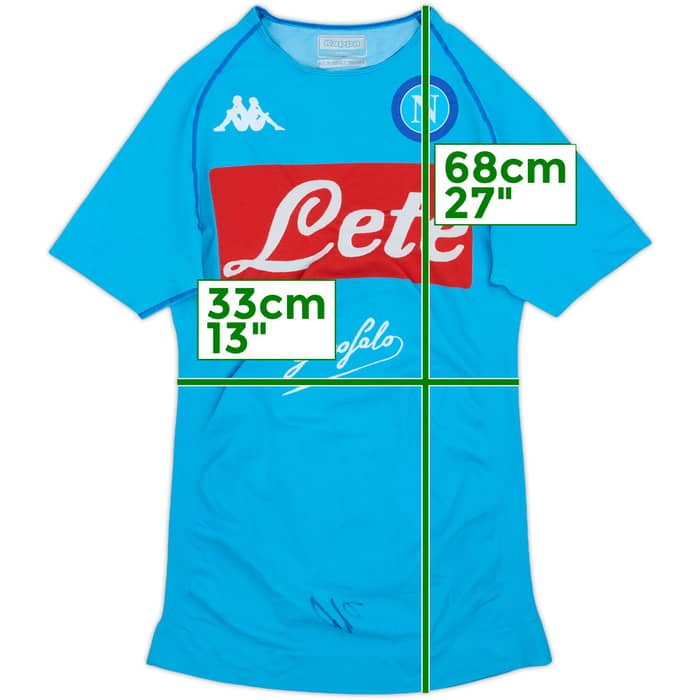 2016-17 Napoli Player Issue Signed Training Shirt - 9/10 - (4XL)