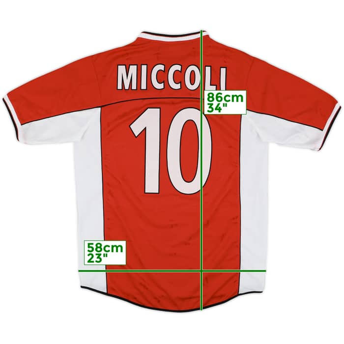 2002-03 Perugia Home Shirt Miccoli #10 - 9/10 - (XL)