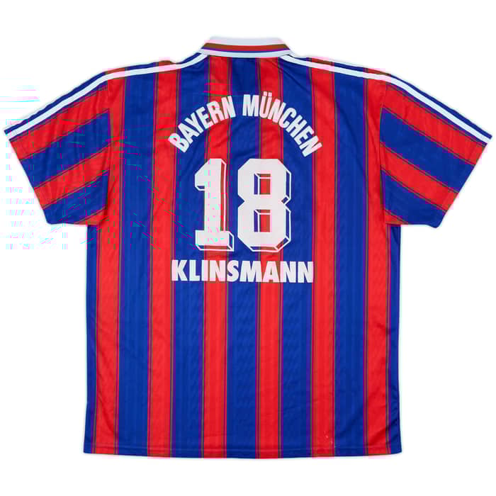 1995-97 Bayern Munich Home Shirt Klinsmann #18 - 6/10 - (XL)