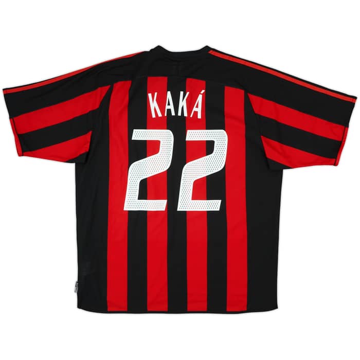 2003-04 AC Milan Home Shirt Kaka #22 - 9/10 - (XL)