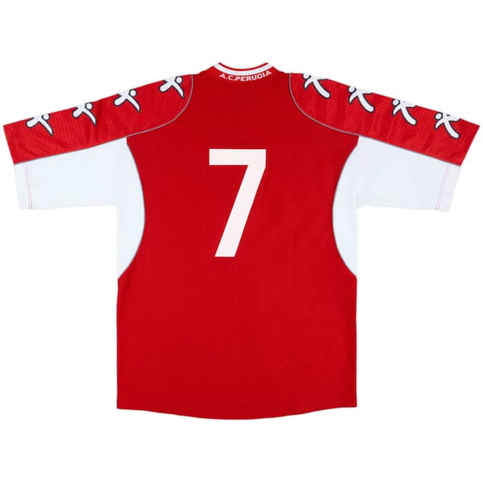 2000-01 Perugia Match Issue Home Shirt #7