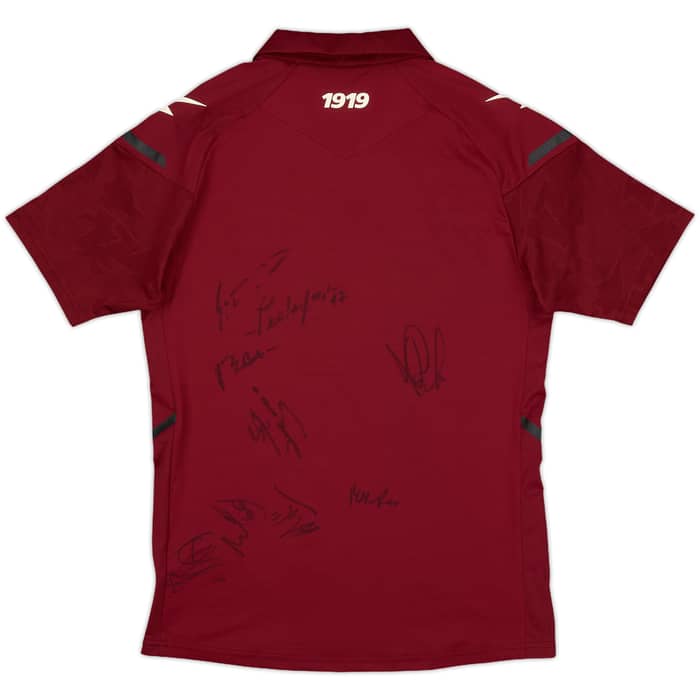 2021-22 Salernitana Squad Signed Home Shirt - 9/10 - (S)