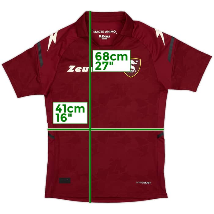 2021-22 Salernitana Squad Signed Home Shirt - 9/10 - (S)