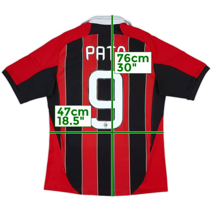 2012-13 AC Milan Home Shirt Pato #9 - 9/10 - (M)