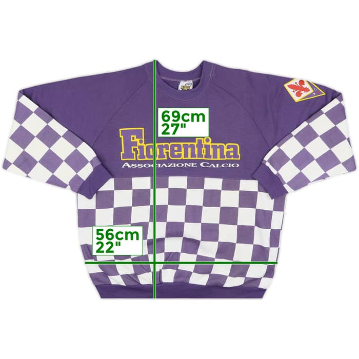 1990-91 Fiorentina Le Felpe Dei Grandi Club Sweat Top - 8/10 - (L)
