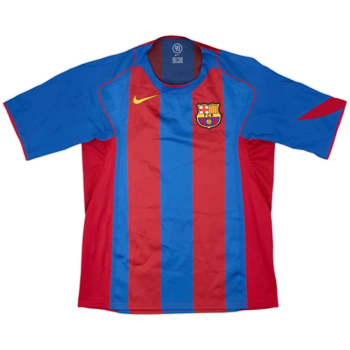 2004-05 Barcelona European Player Issue Home Shirt Eto'o #9 - 8/10 - (L)