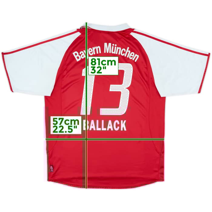 2004-05 Bayern Munich Home Shirt Ballack #13 - 8/10 - (L)