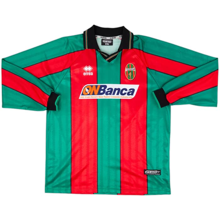 2000-01 Ternana Home L/S Shirt Grabbi #21 - 8/10 - (XXL)