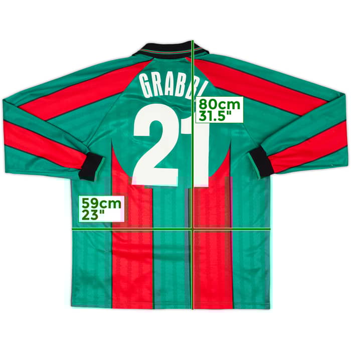 2000-01 Ternana Home L/S Shirt Grabbi #21 - 8/10 - (XXL)