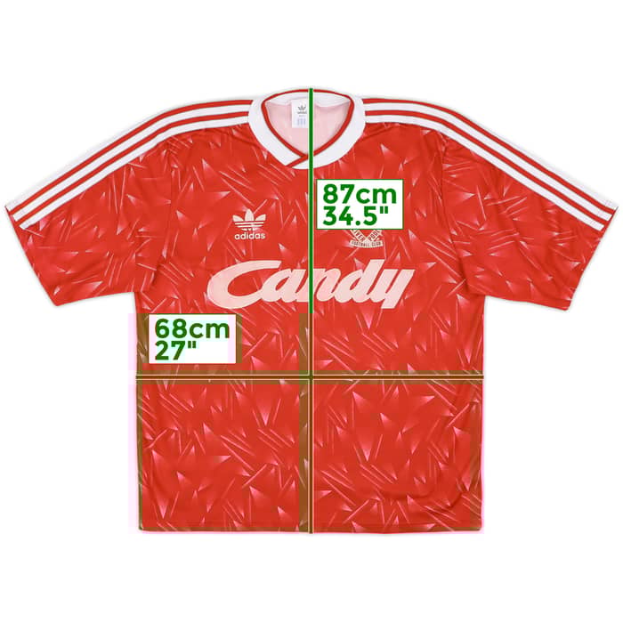 1989-91 Liverpool Home Shirt - 7/10 - (L)