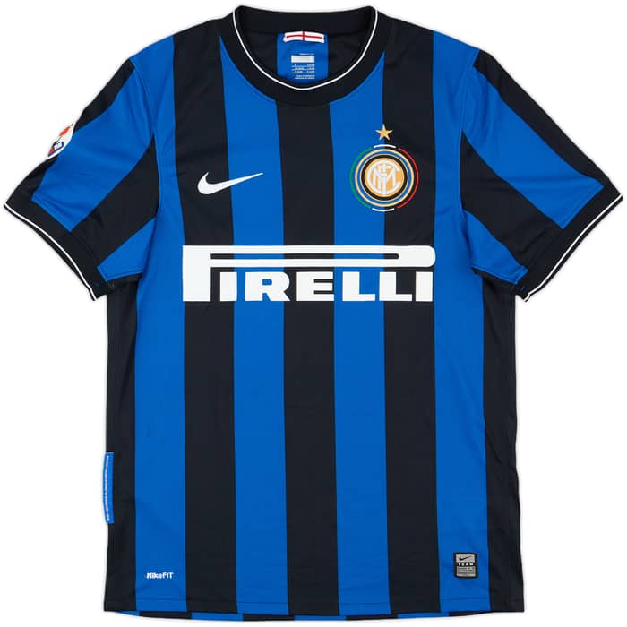 2010-11 Inter Milan Home Shirt Balotelli #45 - 4/10 - (S)