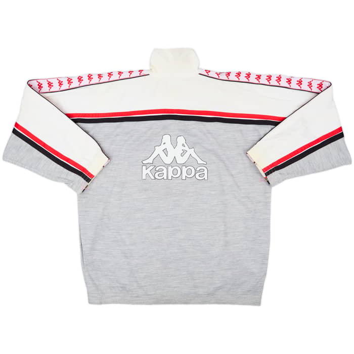 1987-88 AC Milan Kappa 1/4 Zip Track Jacket - 5/10 - (L)