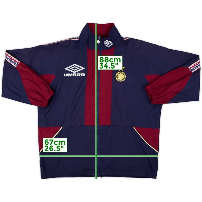 1997-98 Inter Milan Umbro Hooded Rain Jacket - 7/10 - (L)