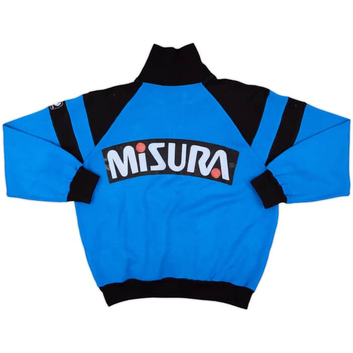 1990-91 Inter Milan Uhlsport 1/4 Zip Track Jacket - 8/10 - (M)