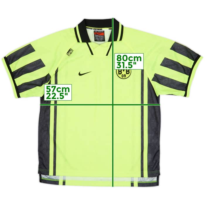 1996-97 Bourssia Dortmund Player Issue Home Shirt - 9/10 - (XL)