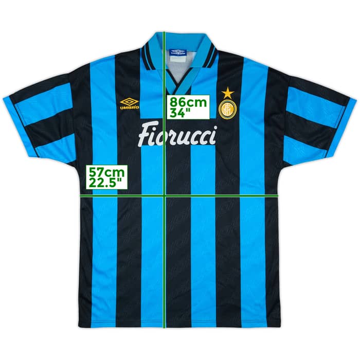 1994-95 Inter Milan Match Issue Home Shirt #14