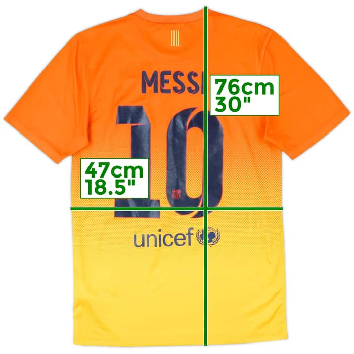 2012-13 Barcelona Basic Away Shirt Messi #10 - 7/10 - (S)