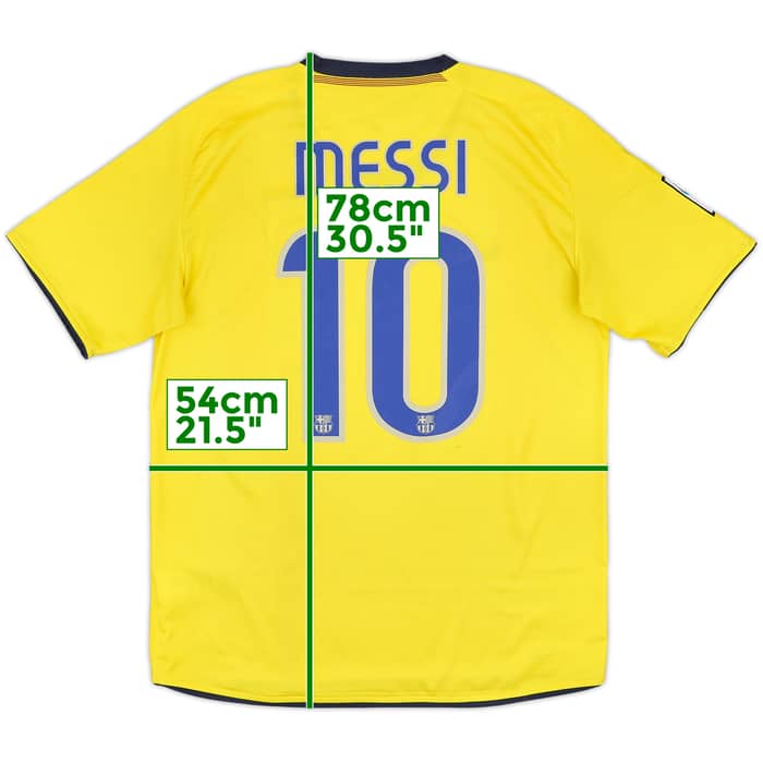 2008-10 Barcelona Away Shirt Messi #10 - 6/10 - (M)