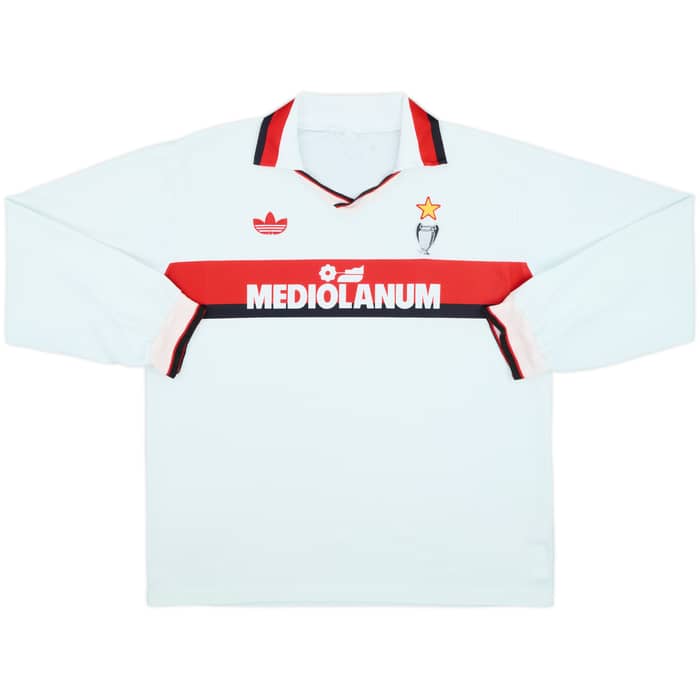 1990-91 AC Milan Away L/S Shirt - 8/10 - (L)