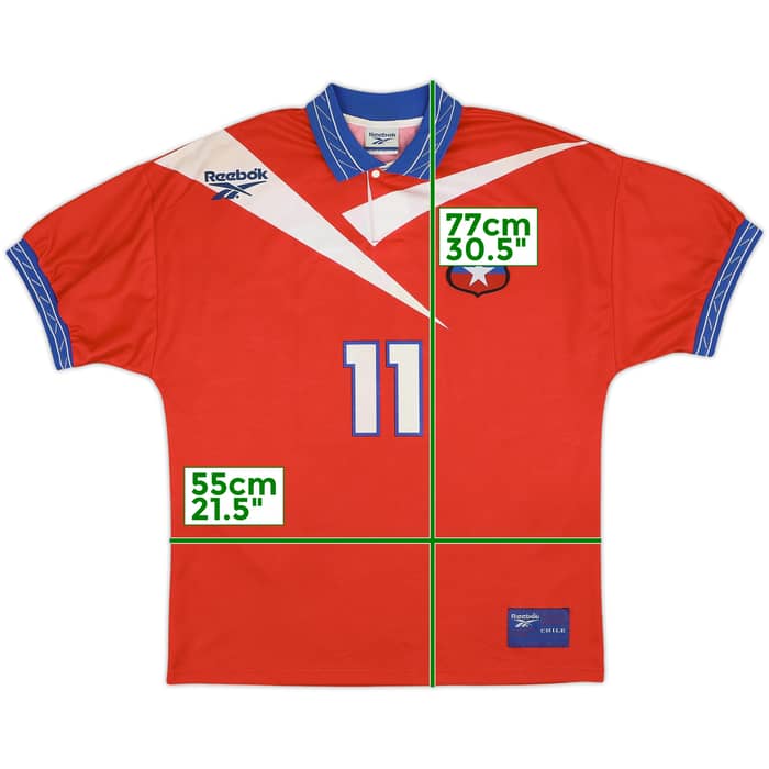 1997-99 Chile Home Shirt #11 (Salas) - 8/10 - (M)