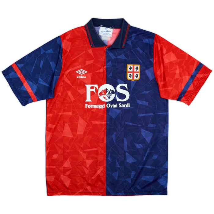 1990-93 Cagliari Home Shirt - 8/10 - (M)